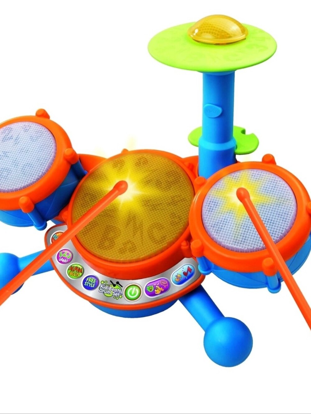 New VTech KidiBeats Drum Set with 4 Play Modes - Engage Your 2-5  Old in Music